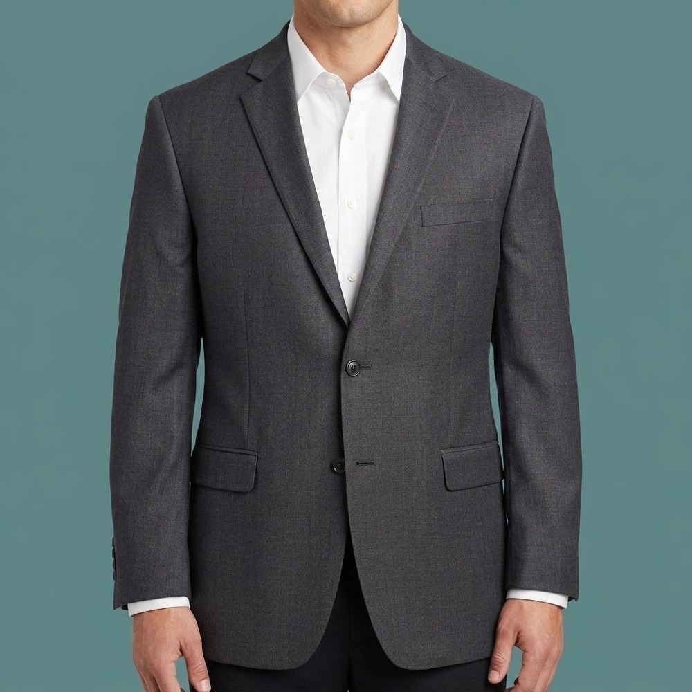 Brooks Brothers BrooksGate Regent Fit Wool Blazer Suit Jacket 46R Gray EUC